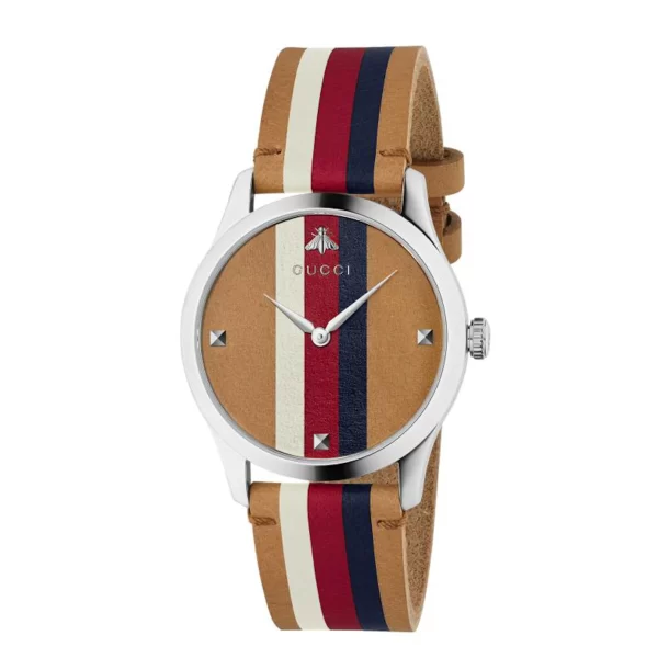 Orologio Gucci pelle beige G-timeless